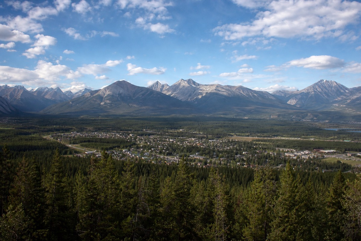 Jasper townsite in the northern Rockies