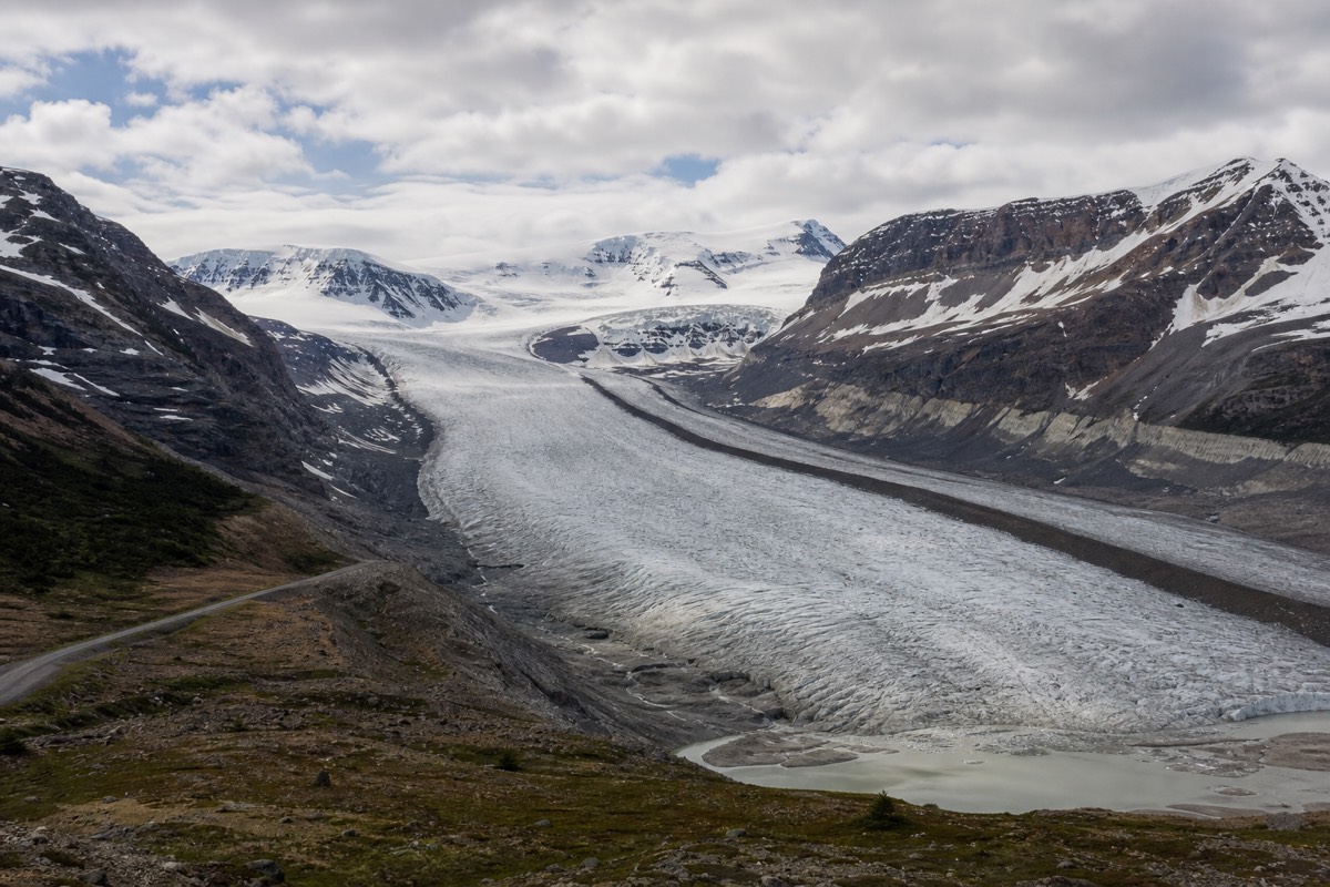 The Columbia Icefield in the Canadian Rockies