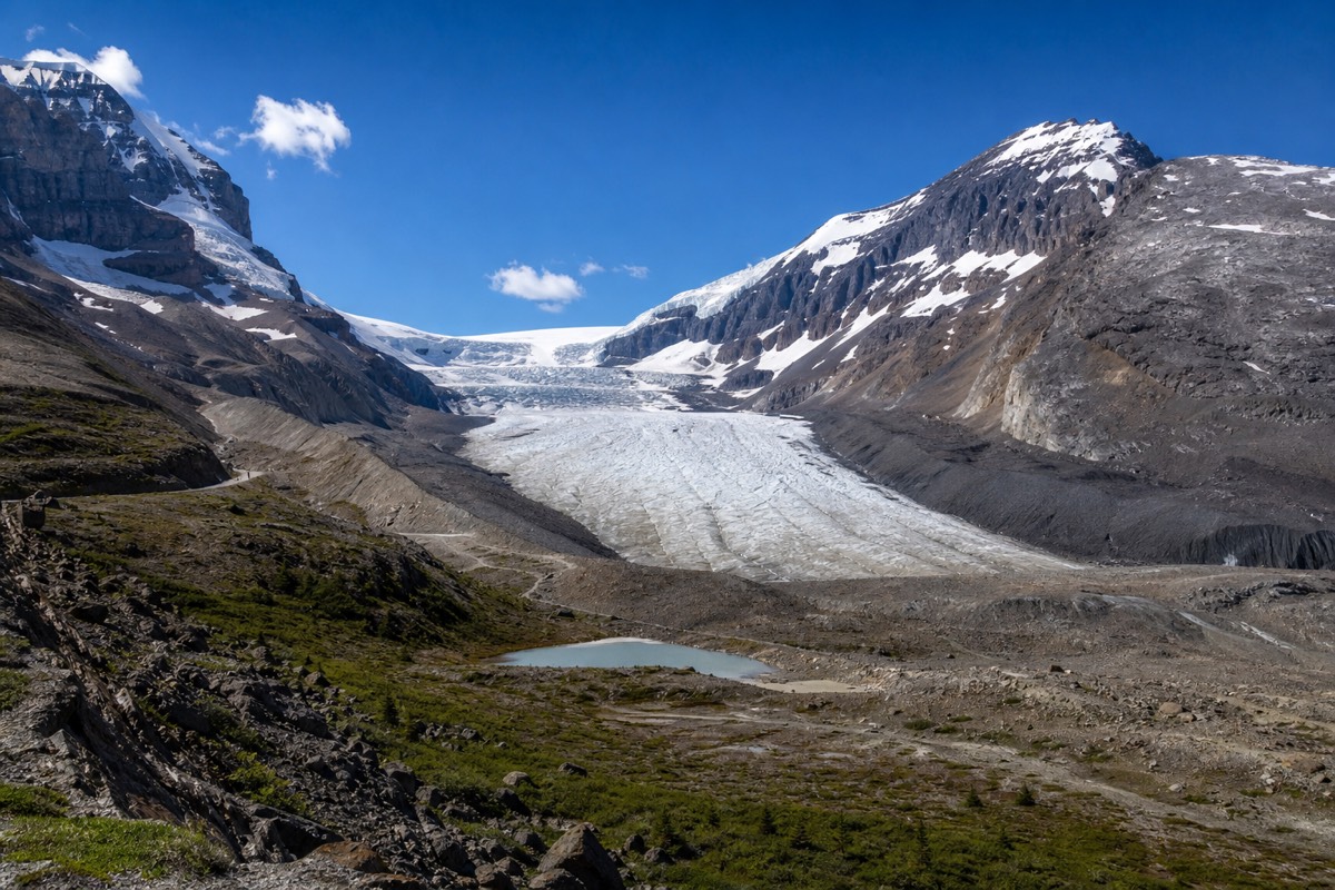 The Columbia Icefield in the Canadian Rockies