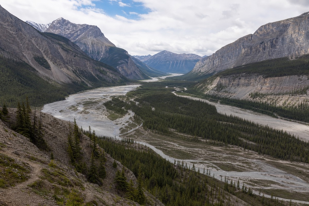 The Columbia Icefield in the Canadian Rockies